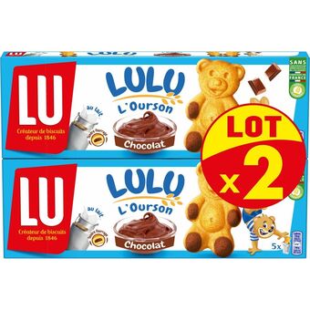 Auchan Supermarché Lulu l'ourson au chocolat lu offre