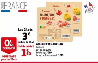 Auchan Supermarché Allumettes auchan offre