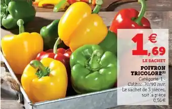 Super U Poivron tricolore offre