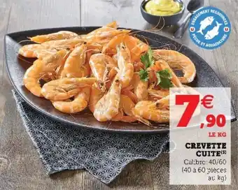 Super U Crevette cuite offre