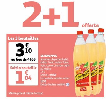 Auchan Supermarché Schweppes offre