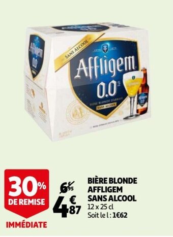 Auchan Supermarché Biere Blonde Affligem Sans Alcool offre