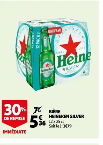 Auchan Supermarché Bière Heineken Silver offre