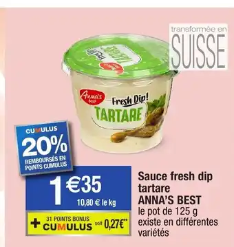 Migros Sauce Fresh Drip Tartare offre
