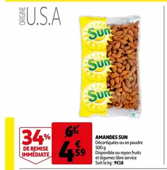 Auchan Supermarché Amandes Sun offre
