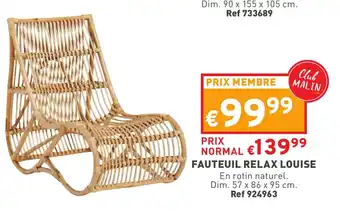 Trafic Fauteuil Relax Louise Ref. 924963 offre