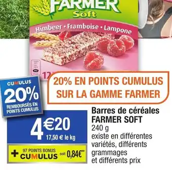 Migros Barres De Céréales Farmer Soft offre
