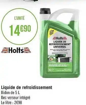 Géant Casino Liquide De Refroidissement Holts offre