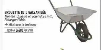 Brouette 85l Galvanisée
