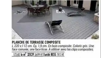 Bricorama Planche De Terrasse Composite offre