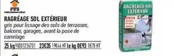 Bricorama Ragréage Sol Extérieur offre