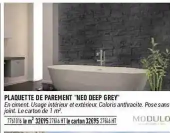 Bricorama Plaquette De Parement offre