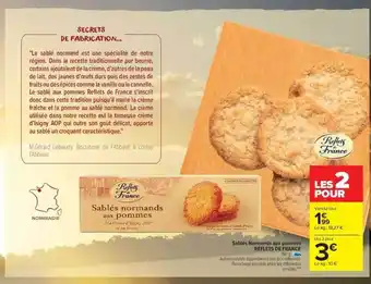 Carrefour Market Sablés Normands Aux Pommes Reflets De France offre