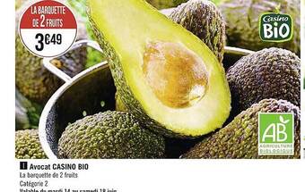 Casino Supermarchés Avocat Casino Bio offre