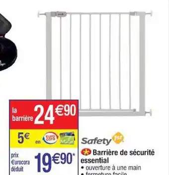 Cora x Carrefour Barrière De Sécurité Essential Safety offre