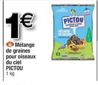 Cora x Carrefour Mélange De Graines Pour Oiseaux Du Ciel Pictou offre