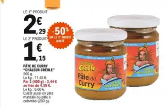 E.Leclerc Pâte De Curry offre