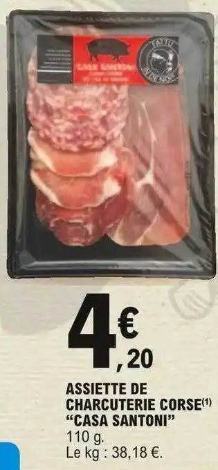 E.Leclerc Assiette De Charcuterie Corse offre
