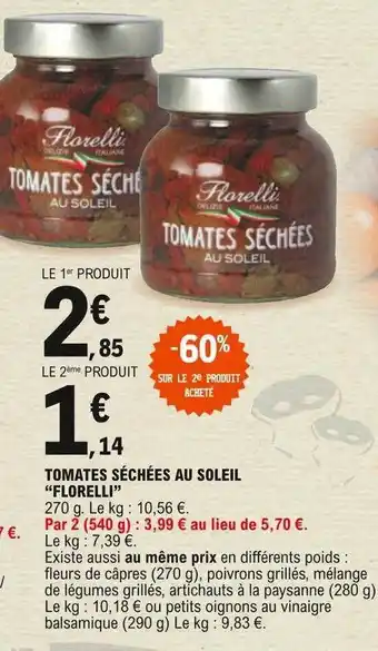 E.Leclerc Tomates Séchées Au Soleil offre