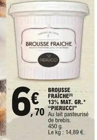 E.Leclerc Brousse Fraîche 13% Mat.gr. offre