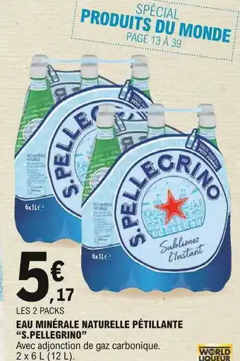 E.Leclerc Eau Minérale Naturelle Pétillante offre