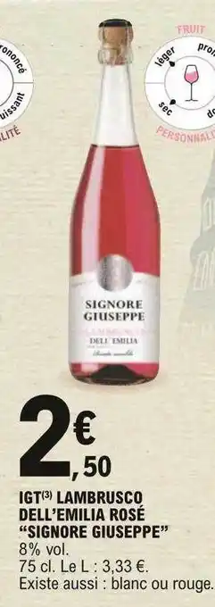 E.Leclerc Igt Lambrusco Dell'emilia Rosé offre
