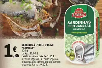 E.Leclerc Sardines à L'huile D'olive offre