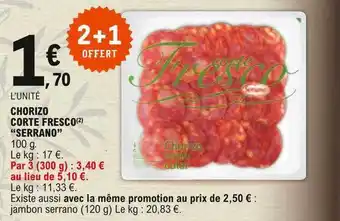 Chorizo Corte Fresco