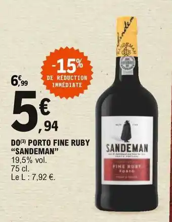 E.Leclerc Do Porto Fine Ruby offre