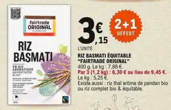 E.Leclerc Riz Basmati équitable offre