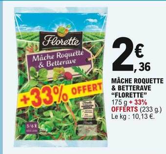 E.Leclerc Mâche Roquette & Betterave offre