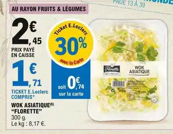 E.Leclerc Wok Asiatique offre