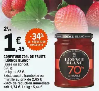 E.Leclerc Confiture 70% De Fruits offre