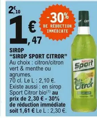 E.Leclerc Sirop offre