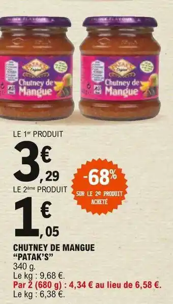 E.Leclerc Chutney De Mangue offre