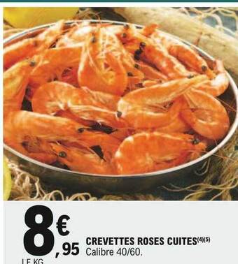 E.Leclerc Crevettes Roses Cuites offre