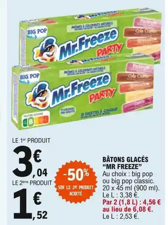 E.Leclerc Bâtons Glacés offre