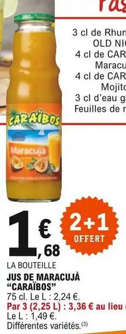 E.Leclerc Jus De Maracujà offre