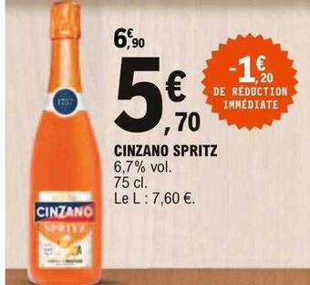 E.Leclerc Cinzano Spritz offre