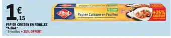 E.Leclerc Papier Cuisson En Feuilles offre
