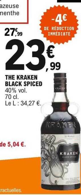 E.Leclerc The Kraken Black Spiced offre