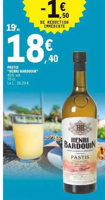 E.Leclerc Pastis offre