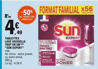 E.Leclerc Tablettes Lave Vaisselle Tout En Un offre