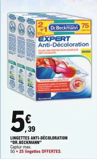 E.Leclerc Lingettes Anti-décoloration offre