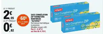 E.Leclerc Sacs Congélation Zip Fermeture Renforcée offre