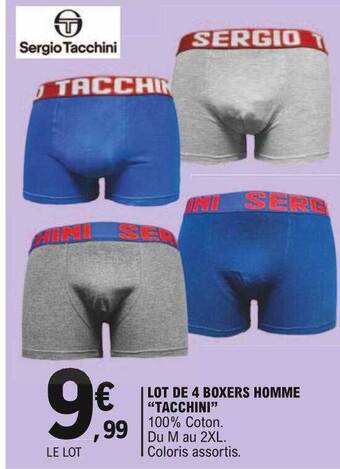 E.Leclerc Lot De 4 Boxers Homme offre
