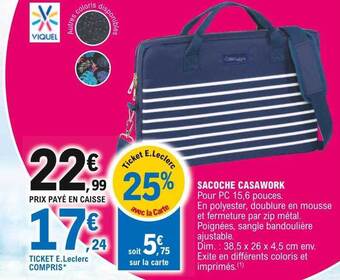 E.Leclerc Sacoche Casawork offre
