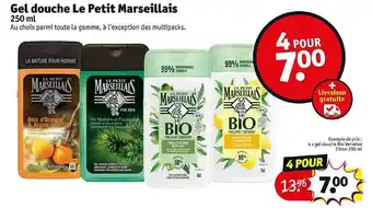 Géant Casino Gel Douche Le Petit Marseillais offre