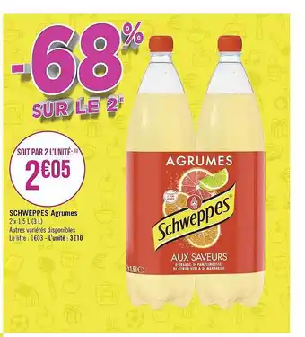 Géant Casino Schweppes Agrumes offre