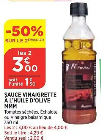Sauce Vinaigrette Ă L'huile D'olive Mmm